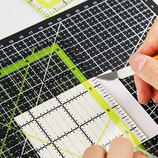 UOOU Quilting Ruler, Square Quilting Rulers Fabric Cutting Ruler Acrylic - Image 7