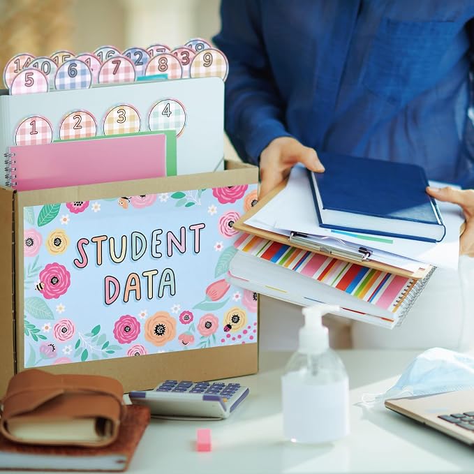 Marspark 10 Set Classroom Organization Folder Labels - Image 5