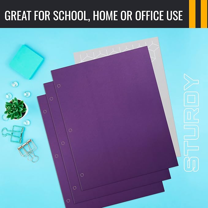 Better Office Products Two Pocket Portfolio Folders, Letter Size Paper Folders - Image 6