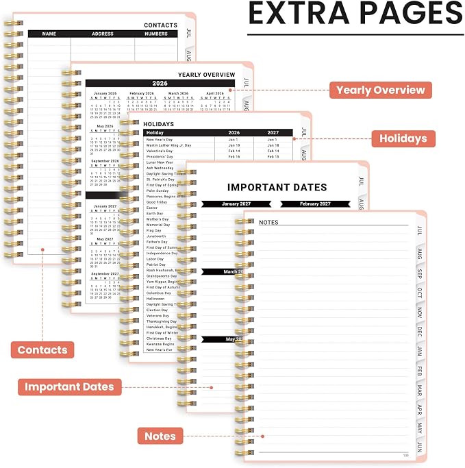 Planner 2026-2027 for Women & Men, Academic Monthly and Weekly Calendar Planner - Image 5
