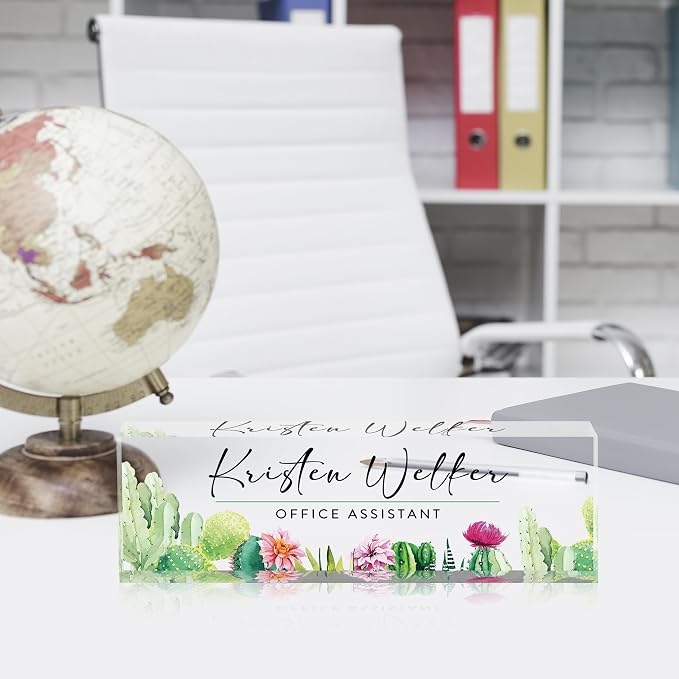 Personalized Custom Name Plate, Office Desk Decor - Image 3