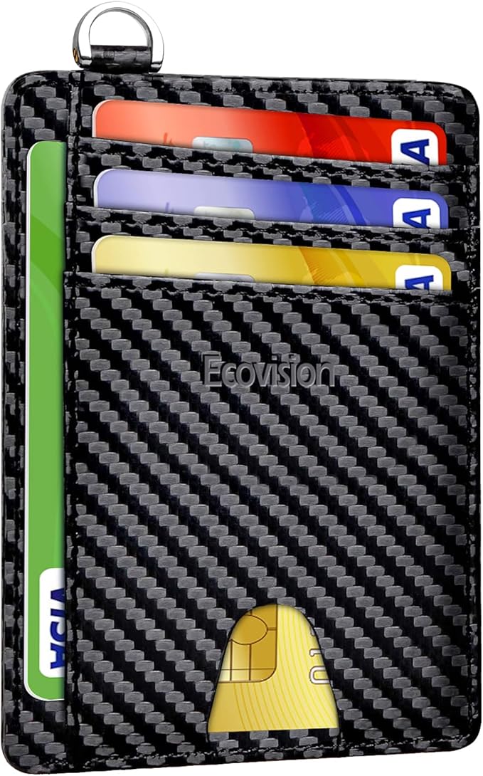 Slim Minimalist Front Pocket Wallet, RFID Blocking Credit Card Holder Wallet by Ecovision