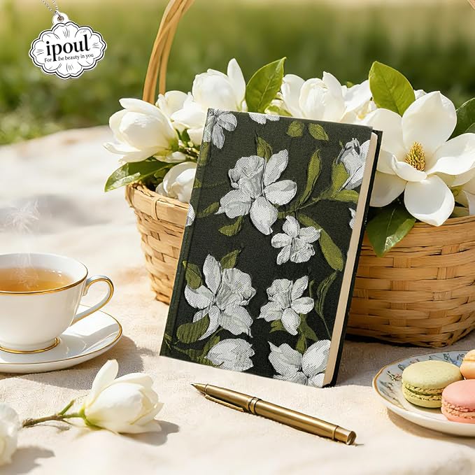 Flower Notebook, Lay Flat, Lined Paper, Ruled Page, Journal - Image 2