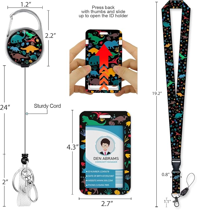 Piefly Lanyards for Id Badges, Cute Badge Holder - Image 5