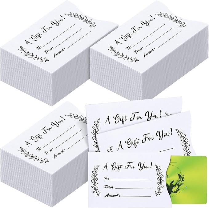 Yinder 600 Pcs Gift Card Envelopes Bulk Thank You Gift Card Sleeves by Yinder