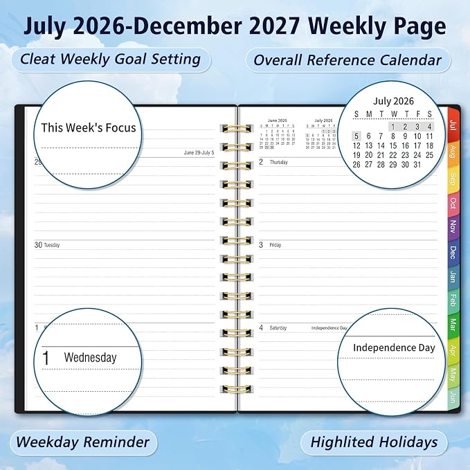 Daily Planner 2026-2027, 18 Month Planner - Image 4