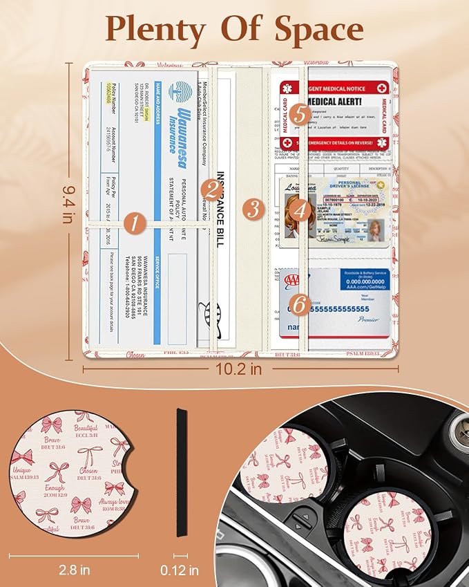 Slohif Car Registration and Insurance Holder - Image 2