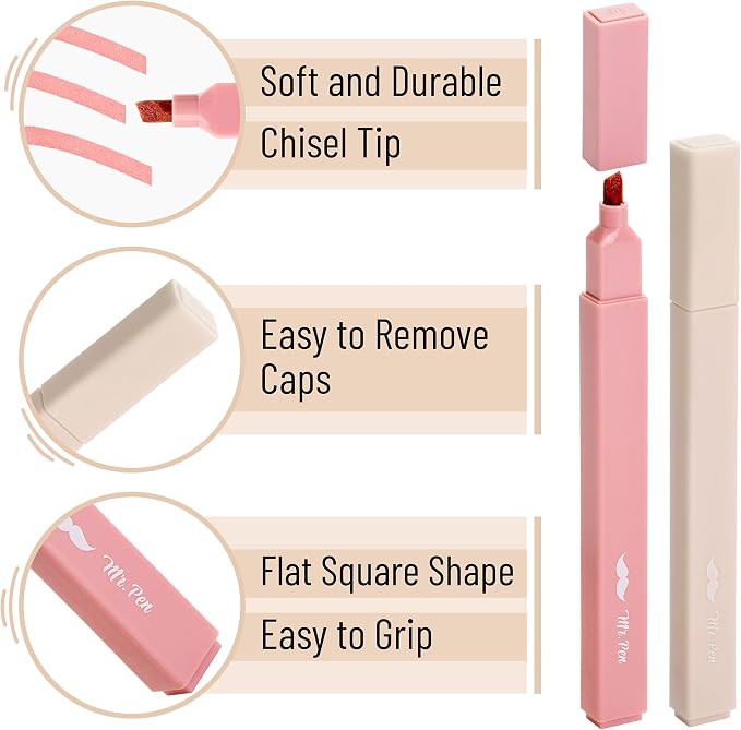 Mr. Pen- Aesthetic Highlighters No Bleed, 8 Pack, Cute Highlighters Assorted - Image 5