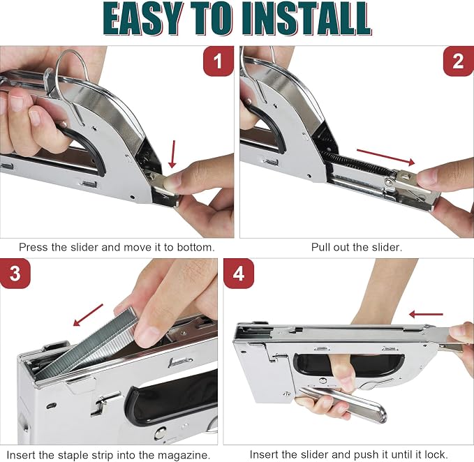 NEU MASTER Staple Gun, All Steel Stapler Gun - Image 7