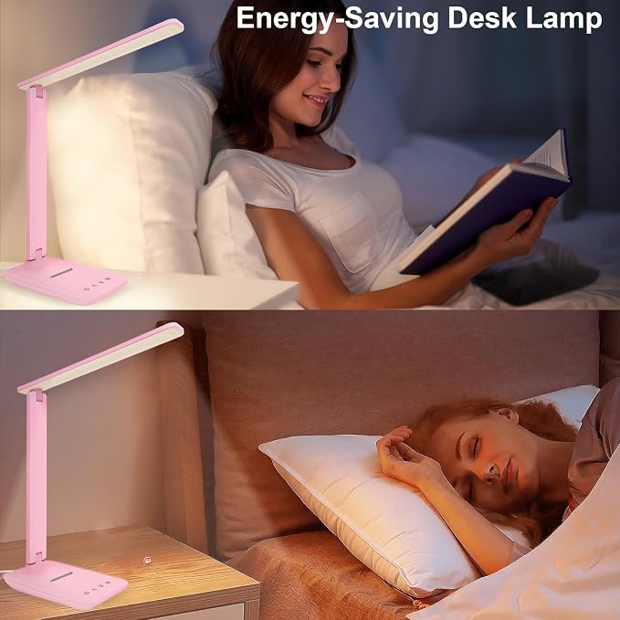 White crown LED Desk Lamp Dimmable Table Lamp Reading Lamp - Image 4