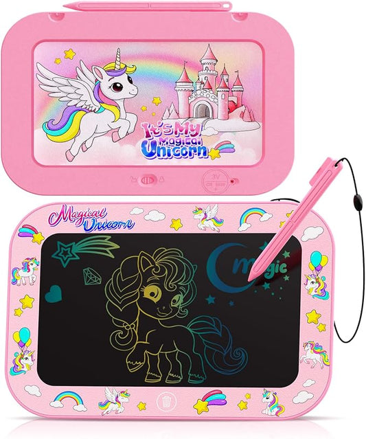 LCD Writing Tablet for Kids Toddler, 12Inch Colorful Reusable Erasable by Unknown