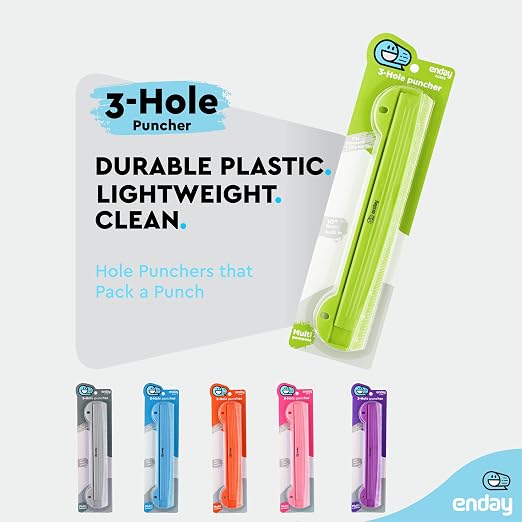 3 Hole Punch Green, Portable Hole Puncher - Image 4