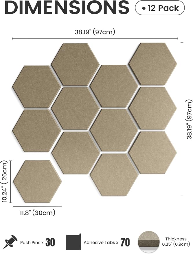 Fluxynara Hexagon Cork Board Alternative - Image 2