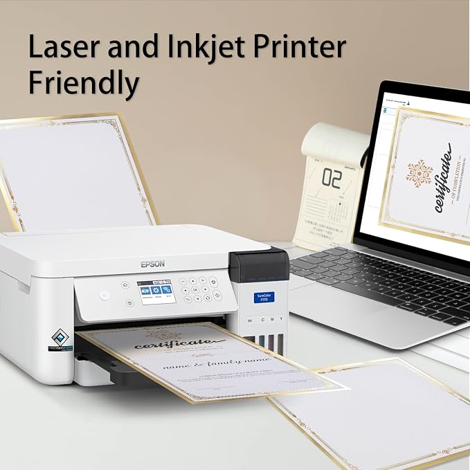 75 Pcs Certificate Paper Kit, 25 Gold foil Border Award Certificate Holders & - Image 4