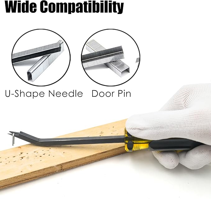 Heavy Duty Staple Remover with Double Pronged Head, Tack Puller Industrial - Image 4