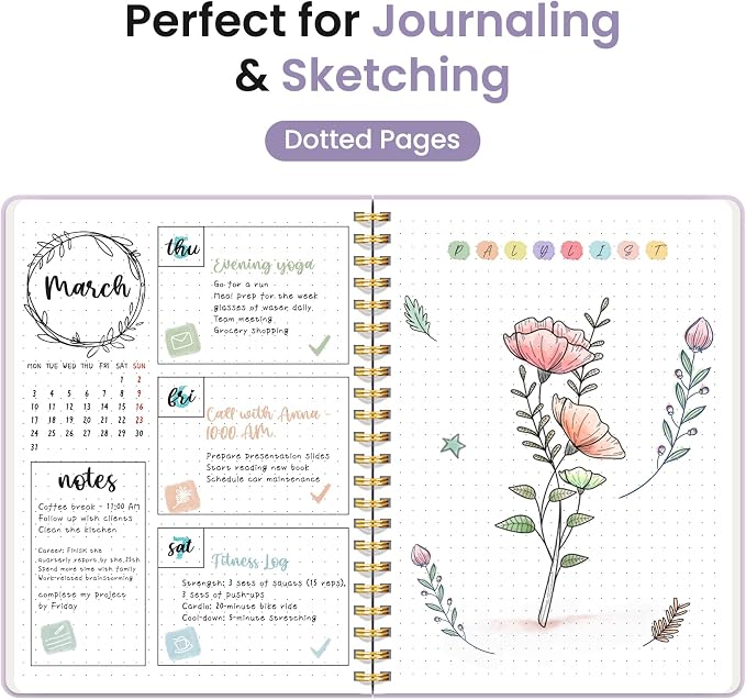 Taja Dotted Spiral Journal Notebook - Image 3