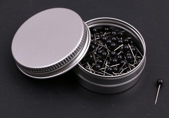 Tupalizy 1/8 Inch Small Round Head Map Tacks Pins - Image 2