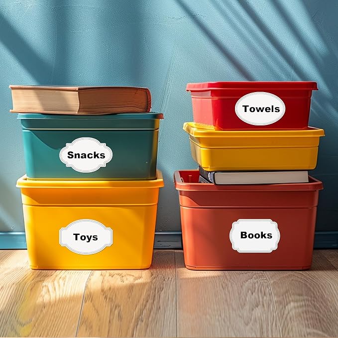160 Pcs Labels for Storage Bins, 6 X 4 Inch Storage Bin Labels Large Removable - Image 7