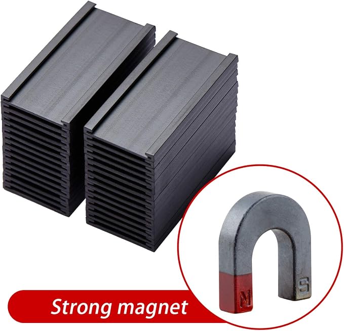 Magnetic Label Holders with Magnets Magnetic Data Card Holders with Clear - Image 3