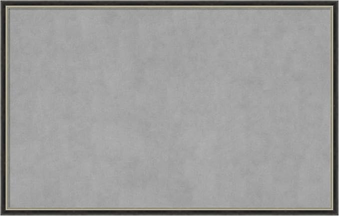 Amanti Art Black Framed Magnetic Board 21x33 Large Vision Board by AmantiArt
