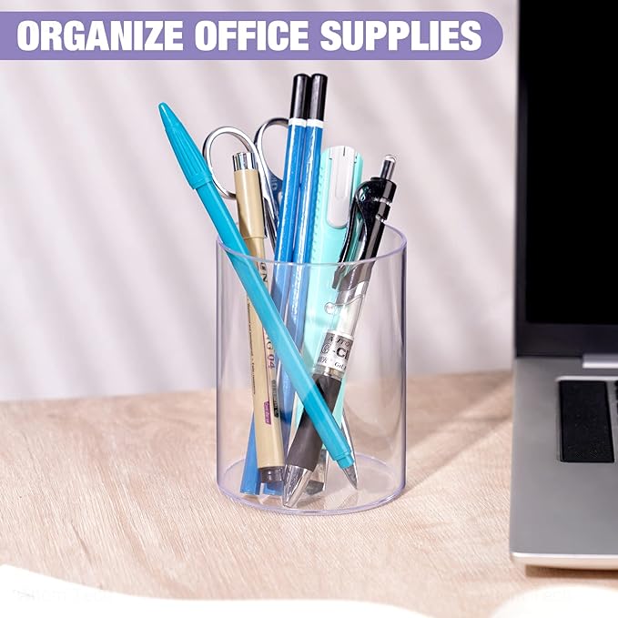 Clear Acrylic Desk Organizer Set - Image 3