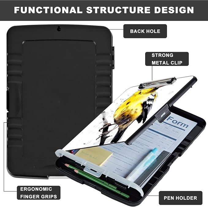 Heavy Duty Plastic Storage Clipboard - Image 6