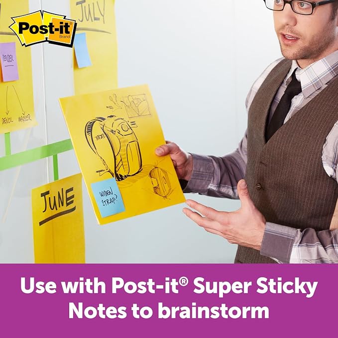 Post-it Super Sticky Big Notes, 11 in. x 11 in., Extra Large Sticky Notes Yellow - Image 4