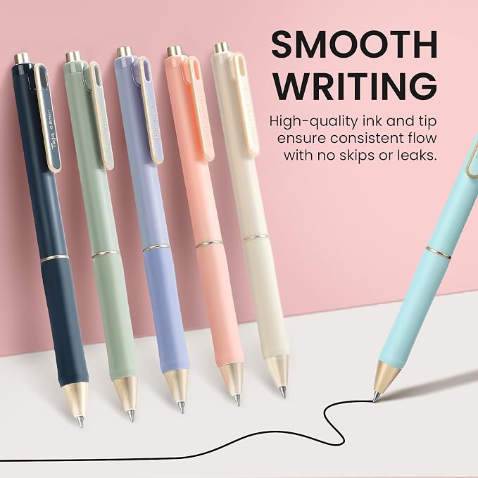 Taja 12 Pack Bible Highlighters and Pens Set No Bleed, 6 Aesthetic Pastel - Image 3