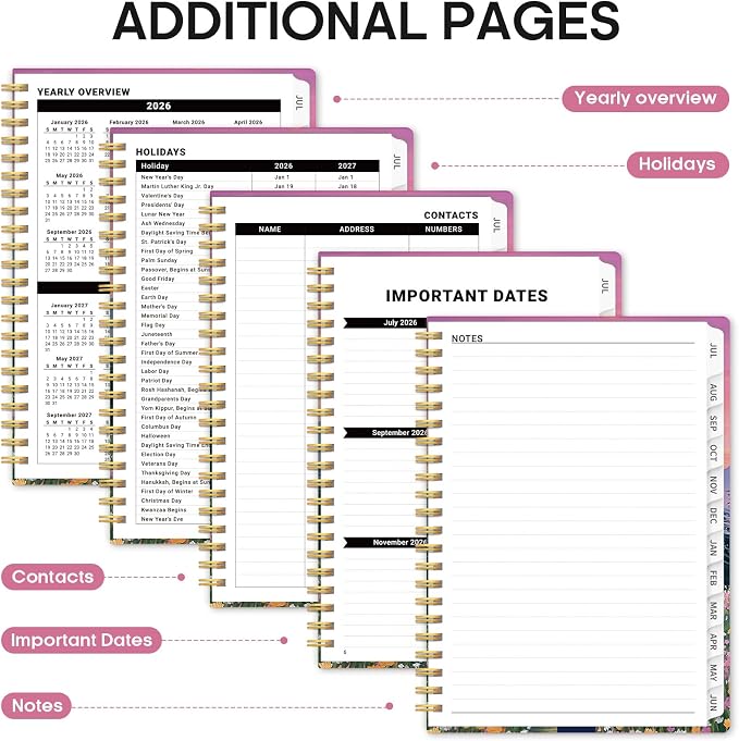 Planner 2026-2027, Academic Monthly and Weekly Calendar Planner - Image 5