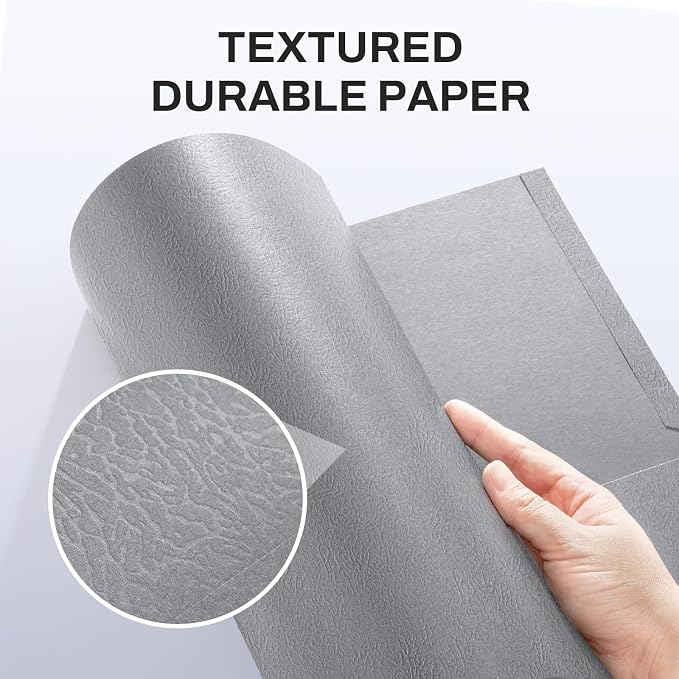 SUNEE Folders with Pockets, 2 Pocket Folders Fit Letter Size Paper, Paper File - Image 3