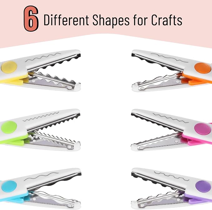 Mr. Pen- Craft Scissors Decorative Edge, 6 Pack, Scrapbooking - Image 4
