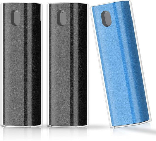 3 Pcs Fingerprint Proof Screen Cleaner, 3 in 1Touchscreen Mist Cleaner Spray Wipe Screen Cleaner Soft Fiber Flannel, Safe for All Phones Glasses Tablet Laptop TV Watch Screens(Blue)-DeskLoop Office