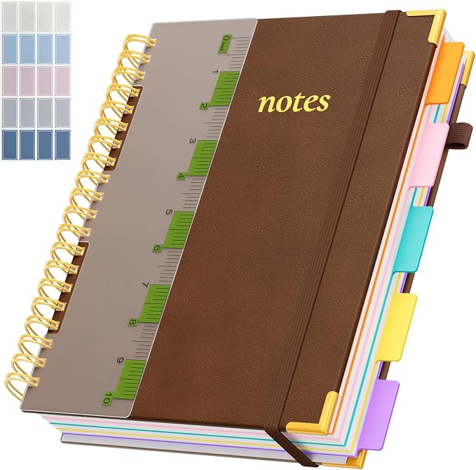XYark A4 Hardcover Spiral Notebook, 8.5"x11" College Ruled Notebooks by XYark