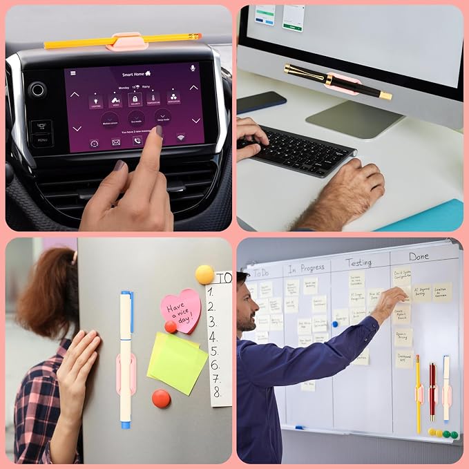 VZZNN 20 PCS Adhesive Pencil Holders - Image 5