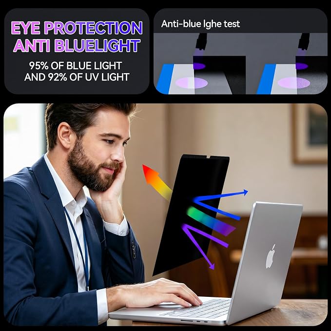 Peslv Magnetic Privacy Screen for Macbook Neo 13 Inch, Removable Matte Anti - Image 4