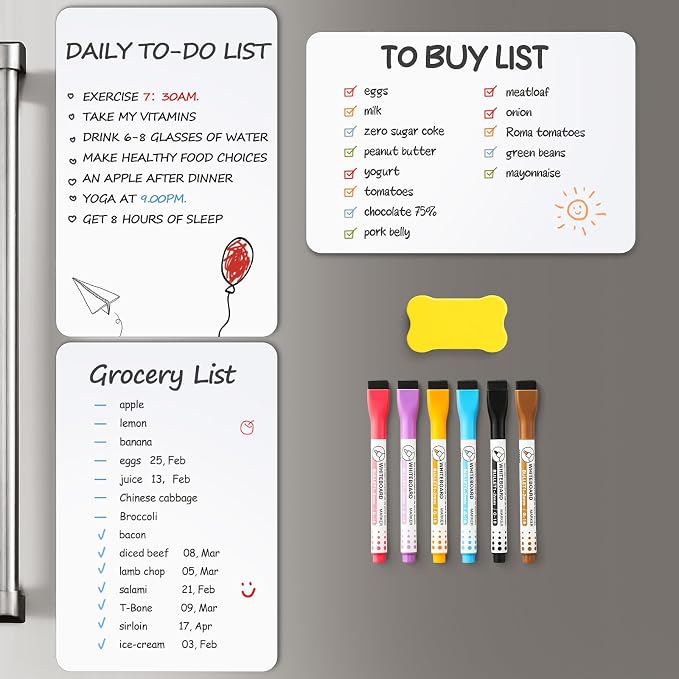 3 Pack Magnetic Dry Erase Board Sheet - Image 5