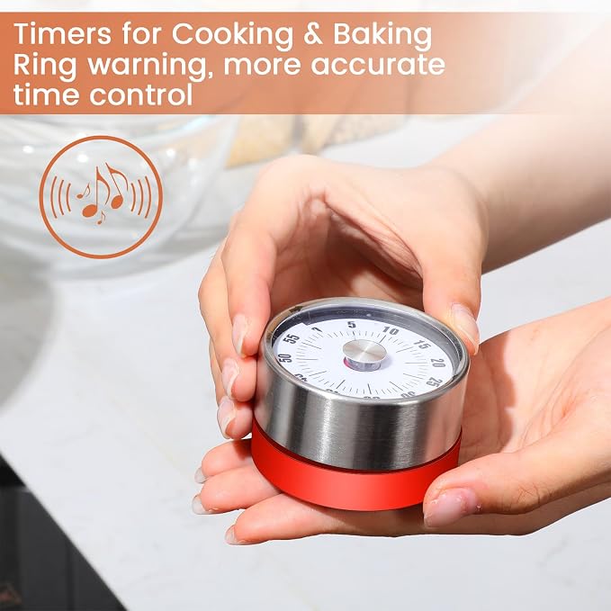 6 Pcs 60 Minute Visual Kitchen Timer Small Classroom Timers - Image 3