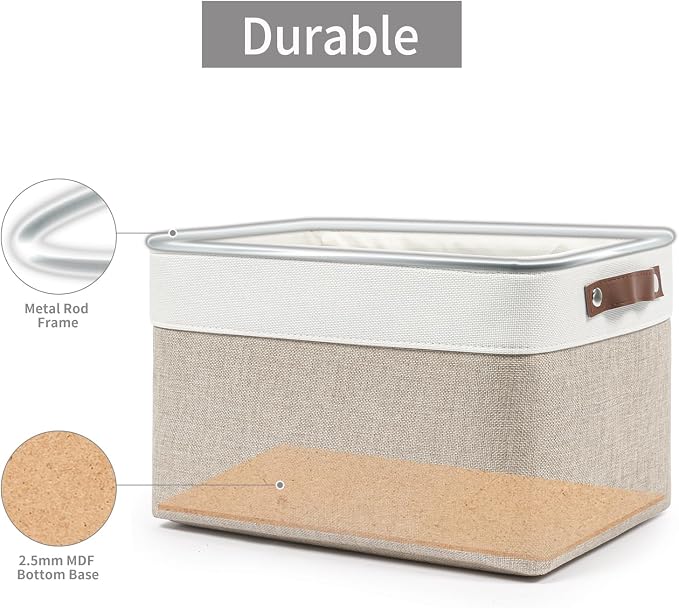 Bagnizer Storage Bins Large Fabric Storage Baskets - Image 4