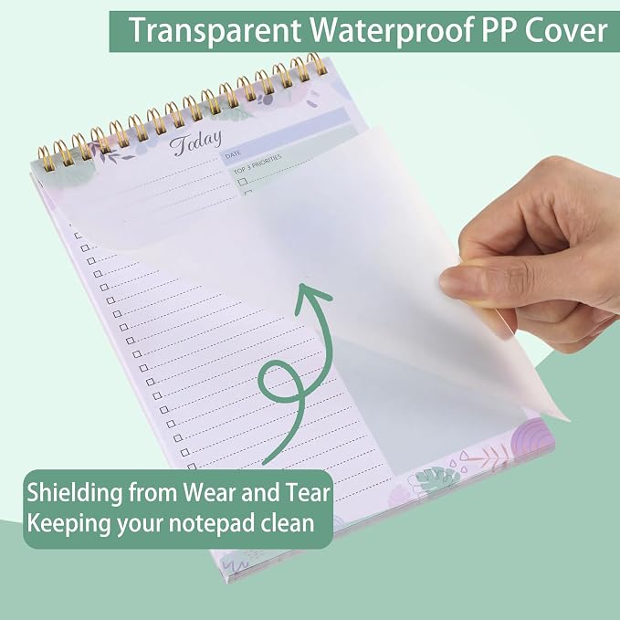 Thboxes 2 Packs To Do List Notepad, 104 Pages To Do List Notebook A5 Undated - Image 3