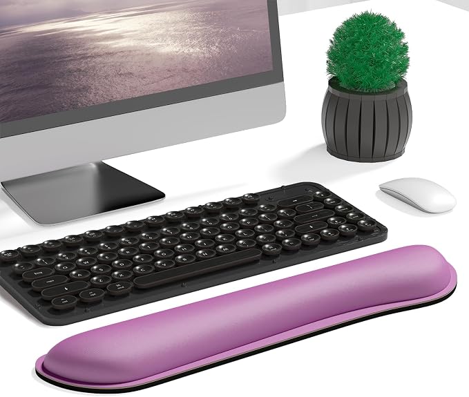Dapesuom Enlarge Keyboard Wrist Rest, Memory Foam Keyboard Wrist Cushion - Image 2