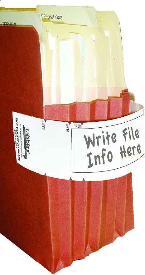 Tabbies File Pocket Handles, 9.63 X 2, 12 Sheets/Pack - Image 4
