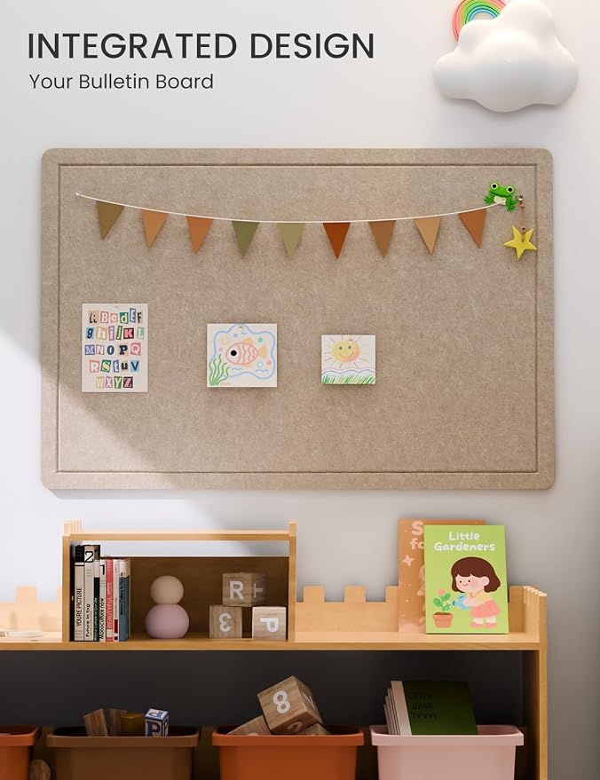 Fluxynara Bulletin Board, 35.4" x 23.6" Cork Board Alternative - Image 6