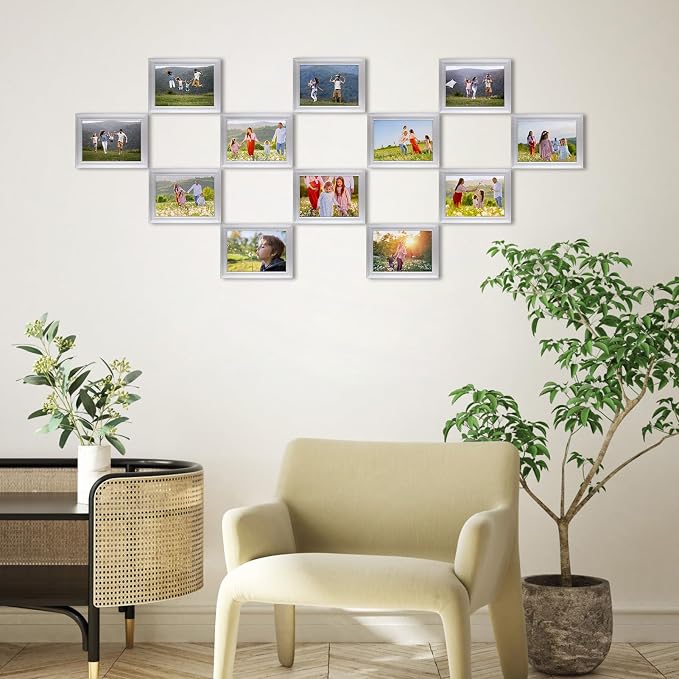 Giftgarden 5x7 Picture Frame Silver Set of 12 - Image 7