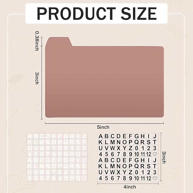 Harloon 50 Pack 3 x 5 Inch Index Card Dividers - Image 2