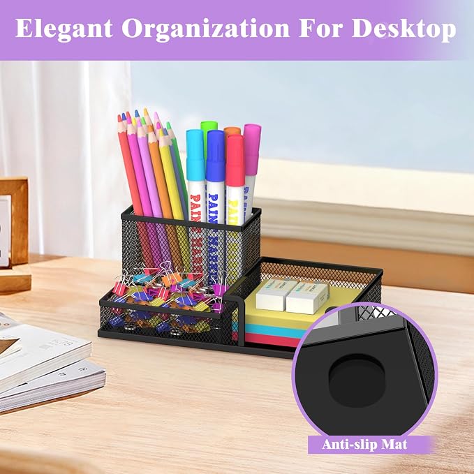 SUPEASY Pen Holder Desk Organizer, Desk Accessories and Workspace Organizers - Image 4