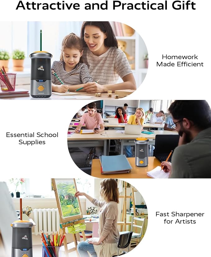 JUPITEARTH Electric Pencil Sharpener - Image 6