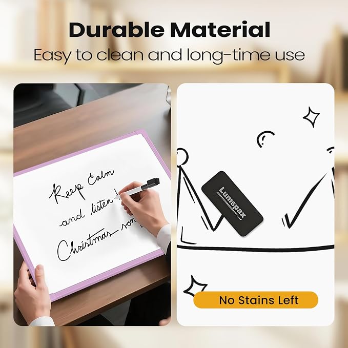 Purple Frame Small Dry Erase Board - Image 6