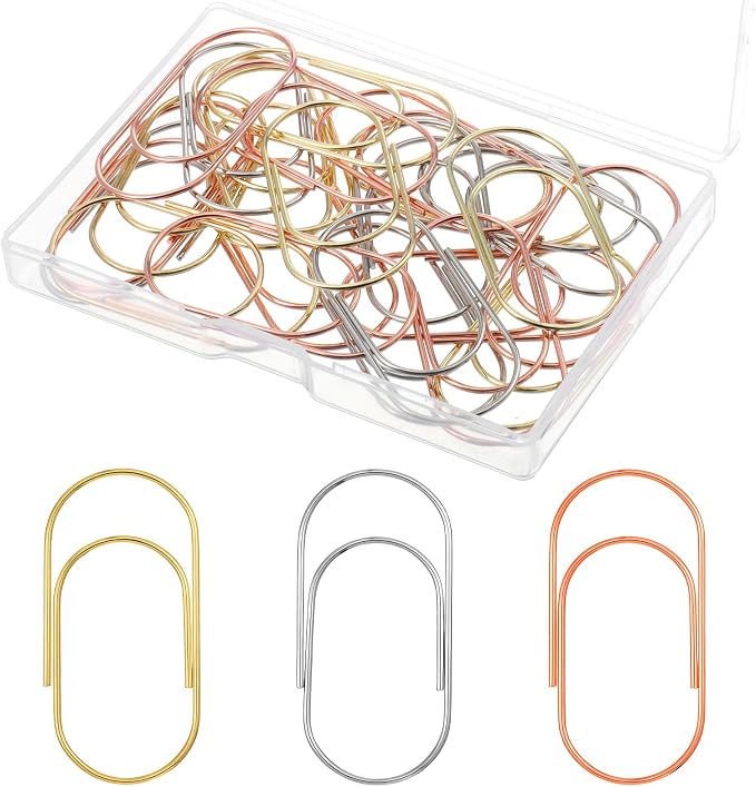 30 Pcs Jumbo Paper Clips Oversized 2 Inch Large Paper Clips Non Skid Smooth by Unknown