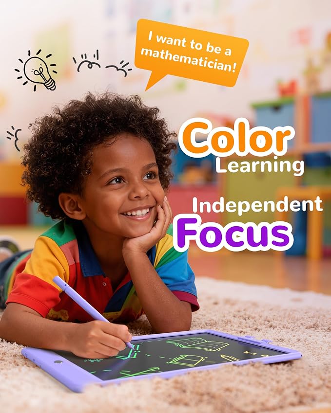 KOKODI LCD Writing Tablet, 10 Inch Colorful Toddler Doodle Board Drawing Tablet - Image 4