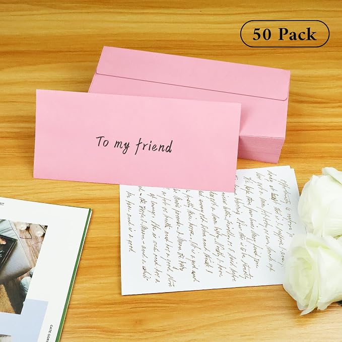 50 Pack #10 Business Envelopes, Letter Size Business Mailing Envelopes - Image 4